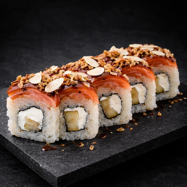 Красавчик с карамельным лососем